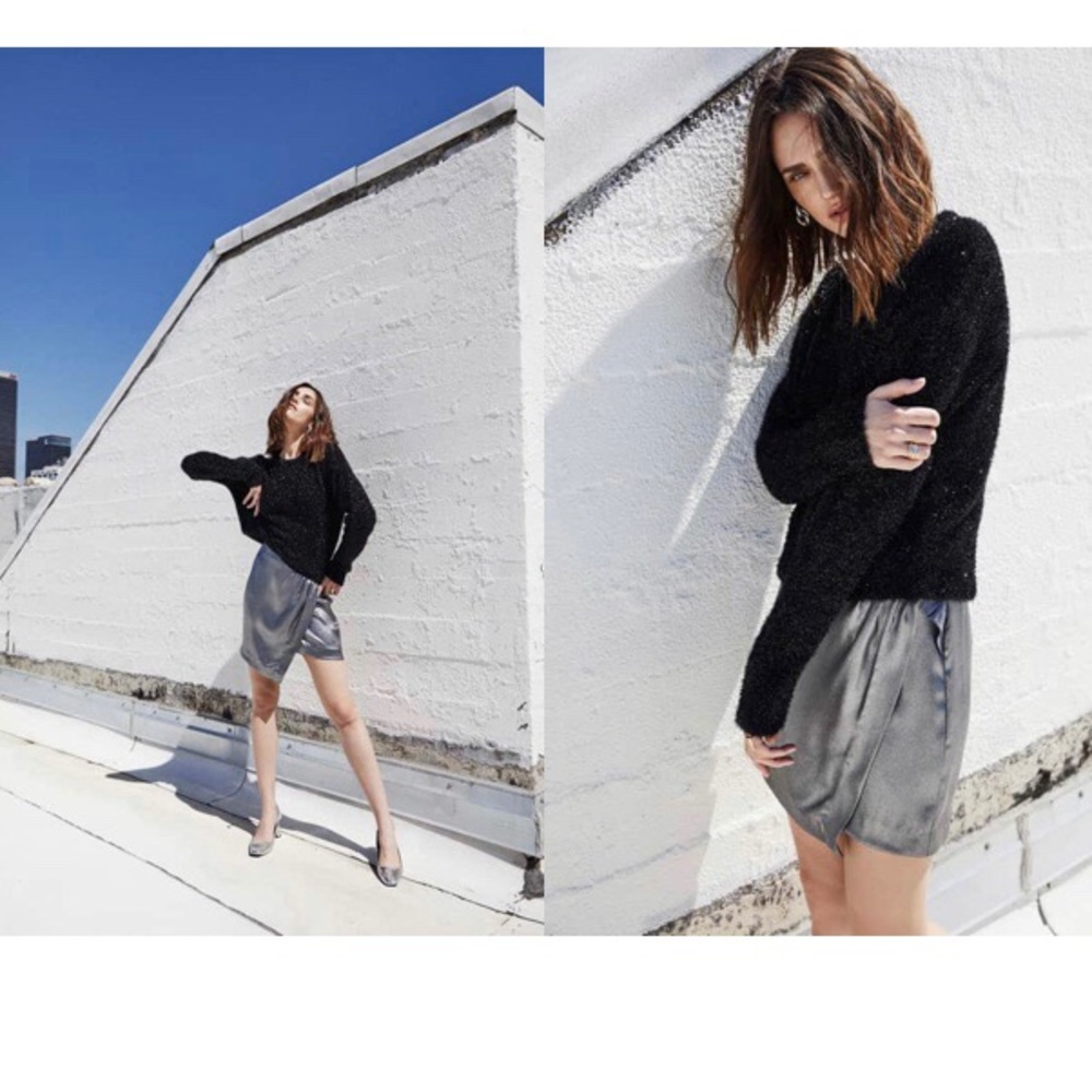 ASTR the Label Nell metallic Mini Skirt size M NWT